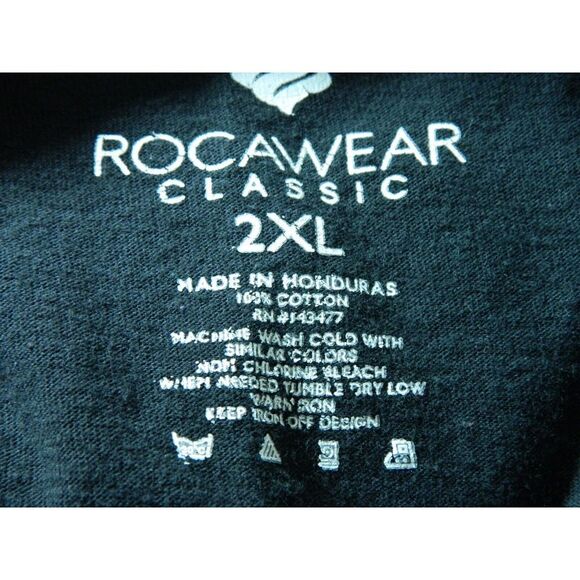 RocaWear T-Shirt Black Size XX-Large Y2K Basketball Graphic Short Sleeve - Picture 7 of 7